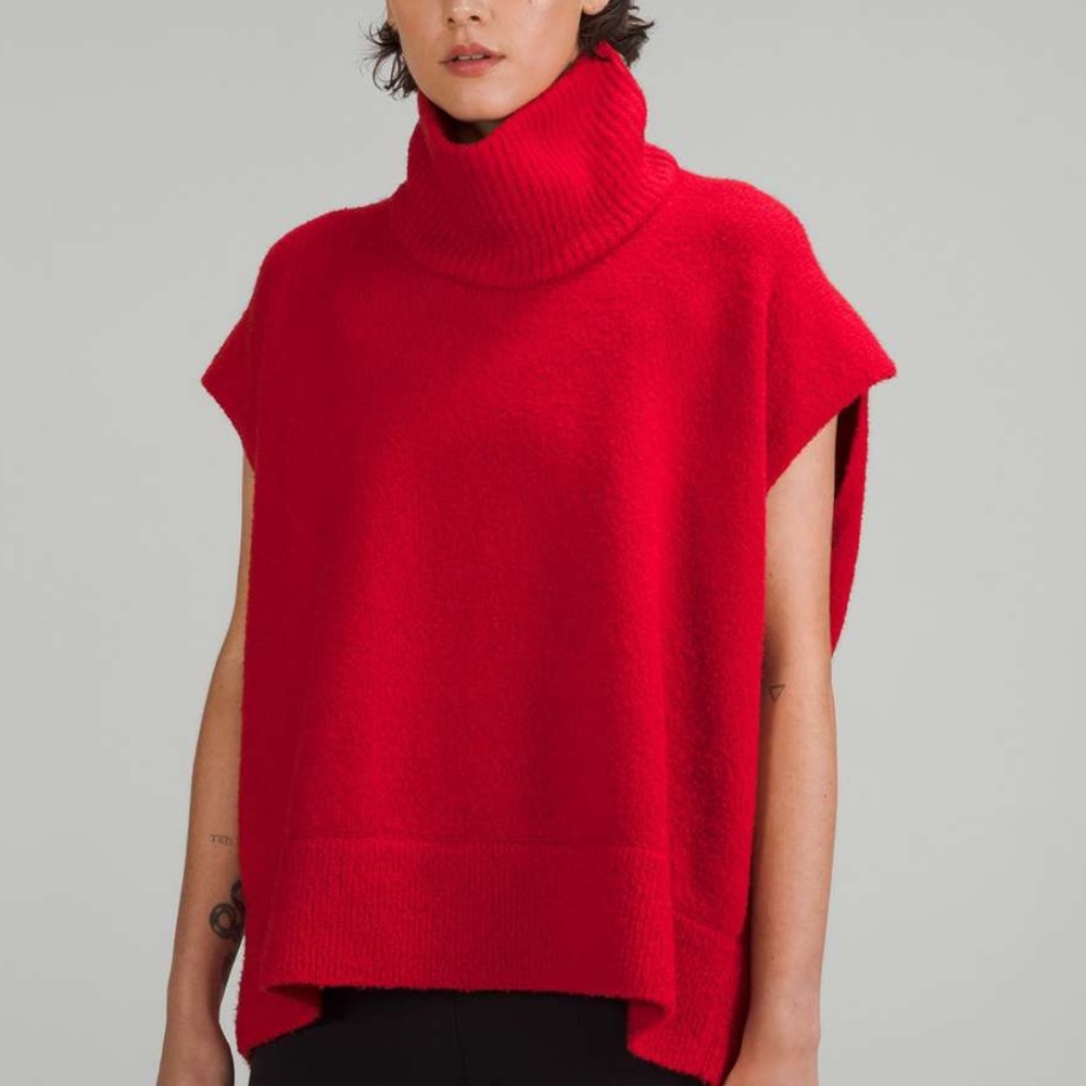 lululemon athletica Red Turtleneck Sweater